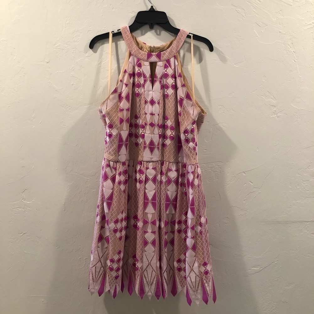 Pink and Purple Lace Dress